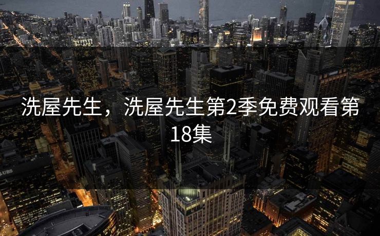 洗屋先生，洗屋先生第2季免费观看第18集